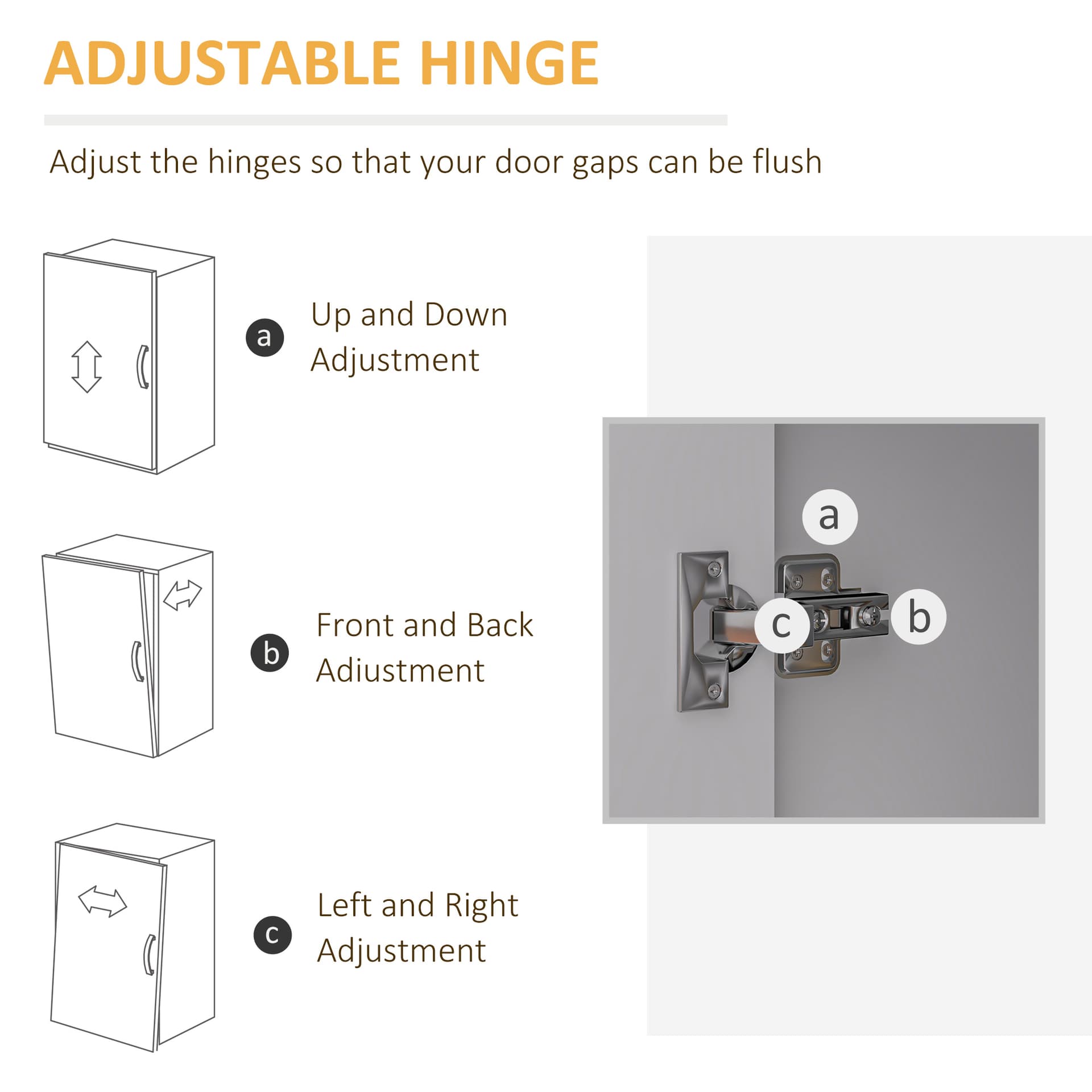 Mobile Filing Cabinet with 5 Drawers, Door and Adjustable Shelf, Rolling File Cabinet, Printer Table for Study