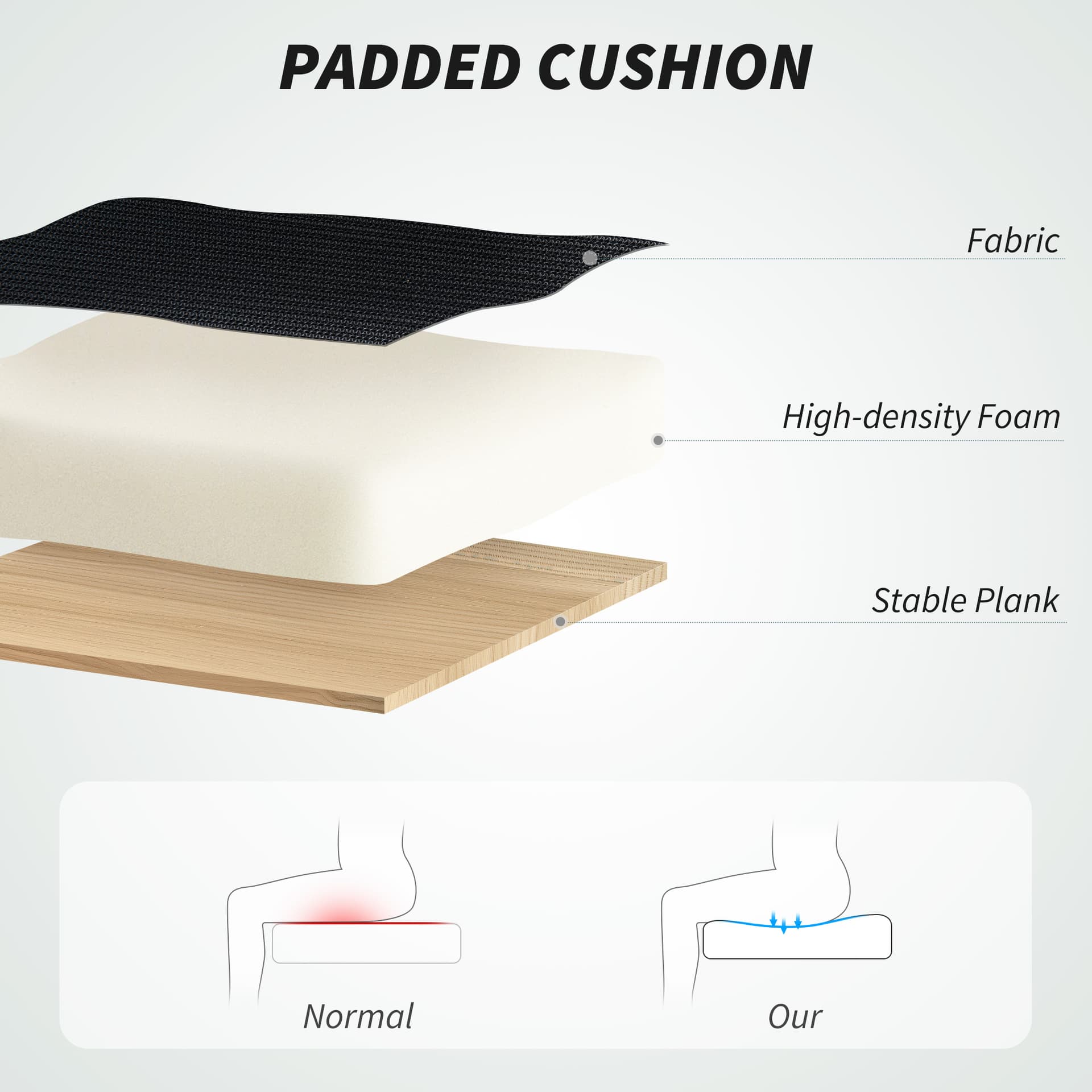 Ergonomic Mesh Office Chair, High Back Desk Chair with Rotatable Headrest, Flip-Up Armrests, Lumbar Support, Black