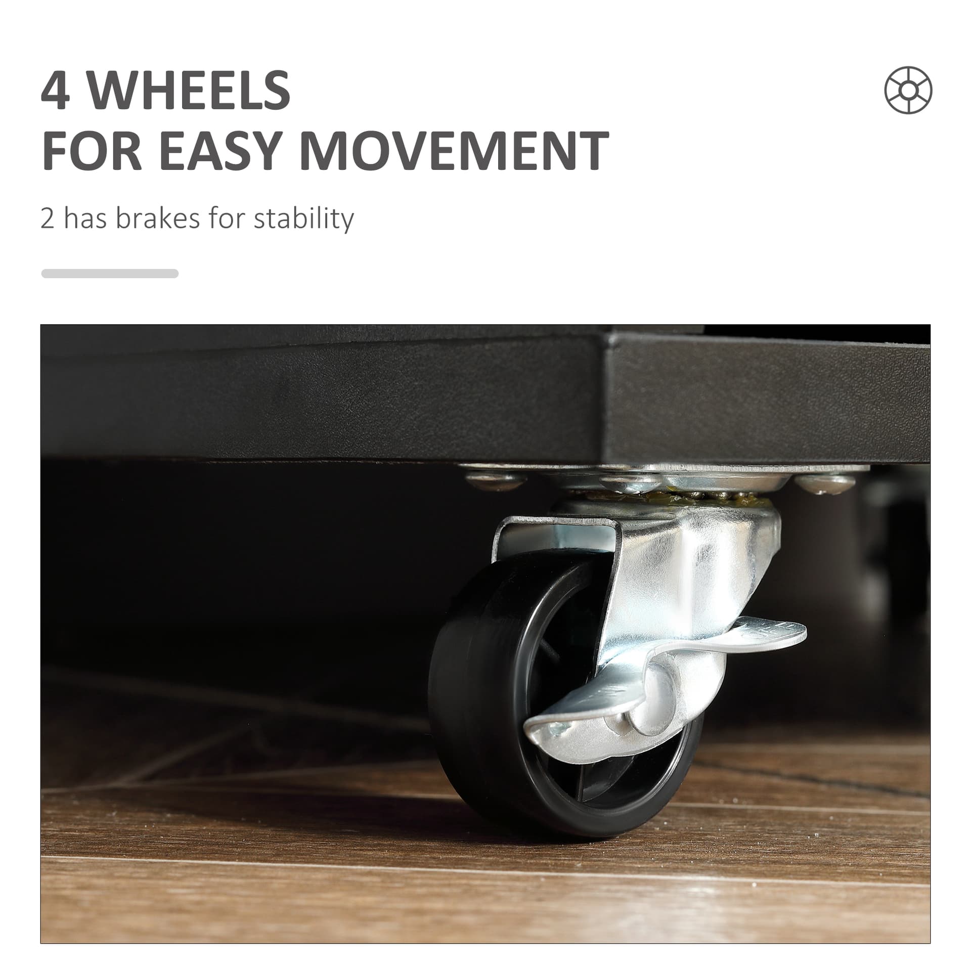 7-drawer Vertical File Cabinet for Home Office, Storage Cabinet with Wheels, 18.7"x15.6"x35.4", Black