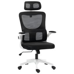 Ergonomic Office Chair with Auto-Adaptive Lumbar Support, High Back Desk Chair with Adjustable Headrest &amp; Height, Rotatable Arm, Rocking Function, Grey - Office Chairs - Office Furniture