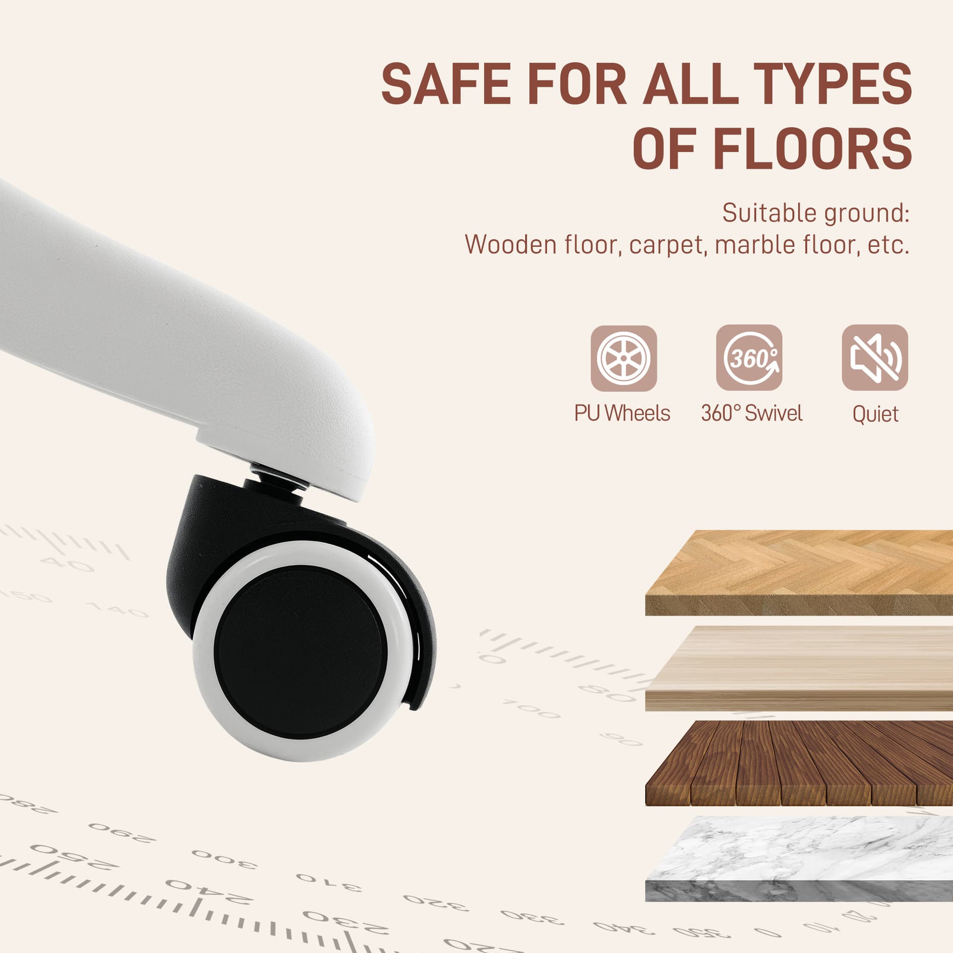 Office Chair, Armless Swivel Desk Chair with Adjustable Height, Backrest, Tilt Function for Office, Vanity, Pink