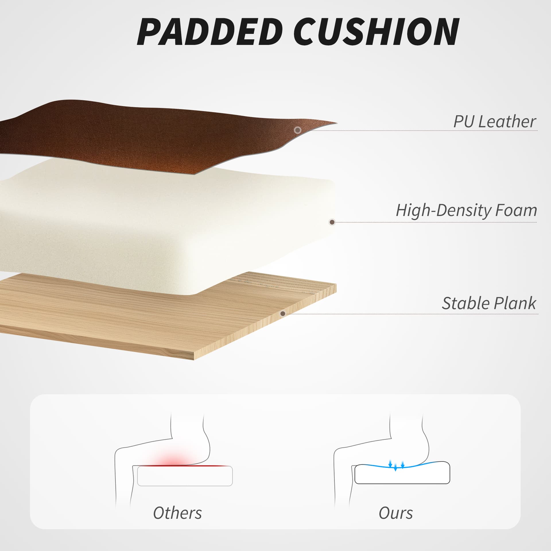 6 Point Massage Office Chair with Remote, Ergonomic Reclining Computer Desk Chair with Footrest, Side Pocket, Dark Brown