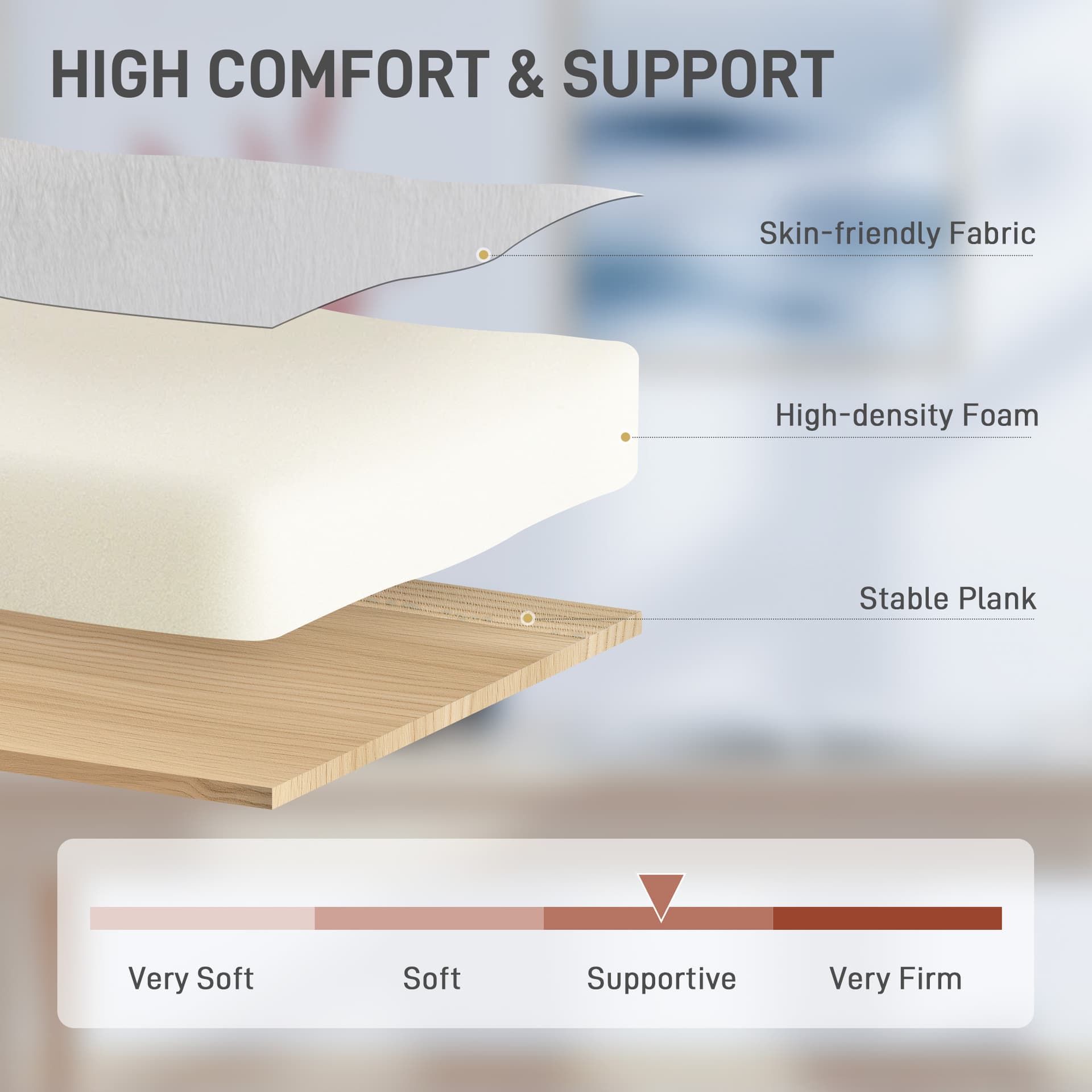 Office Chair, Faux Rabbit Fur Upholstered Vanity Desk Chair, Cream White