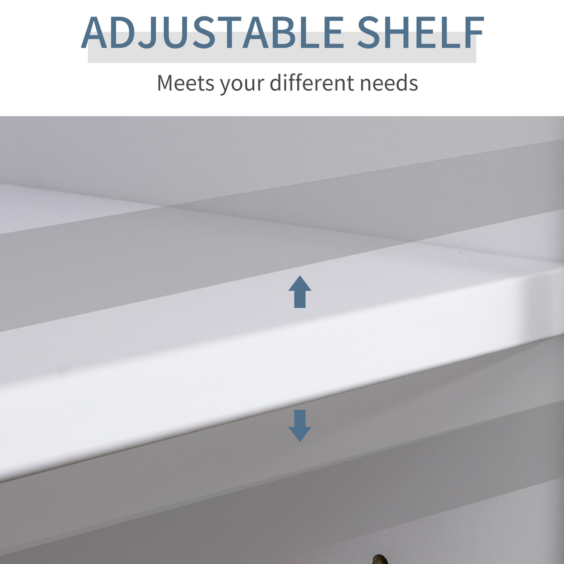 Computer Desk with Storage Drawers, Study Writing Table with Cabinet Adjustable Shelf for Home Office Workstation Bedroom, White