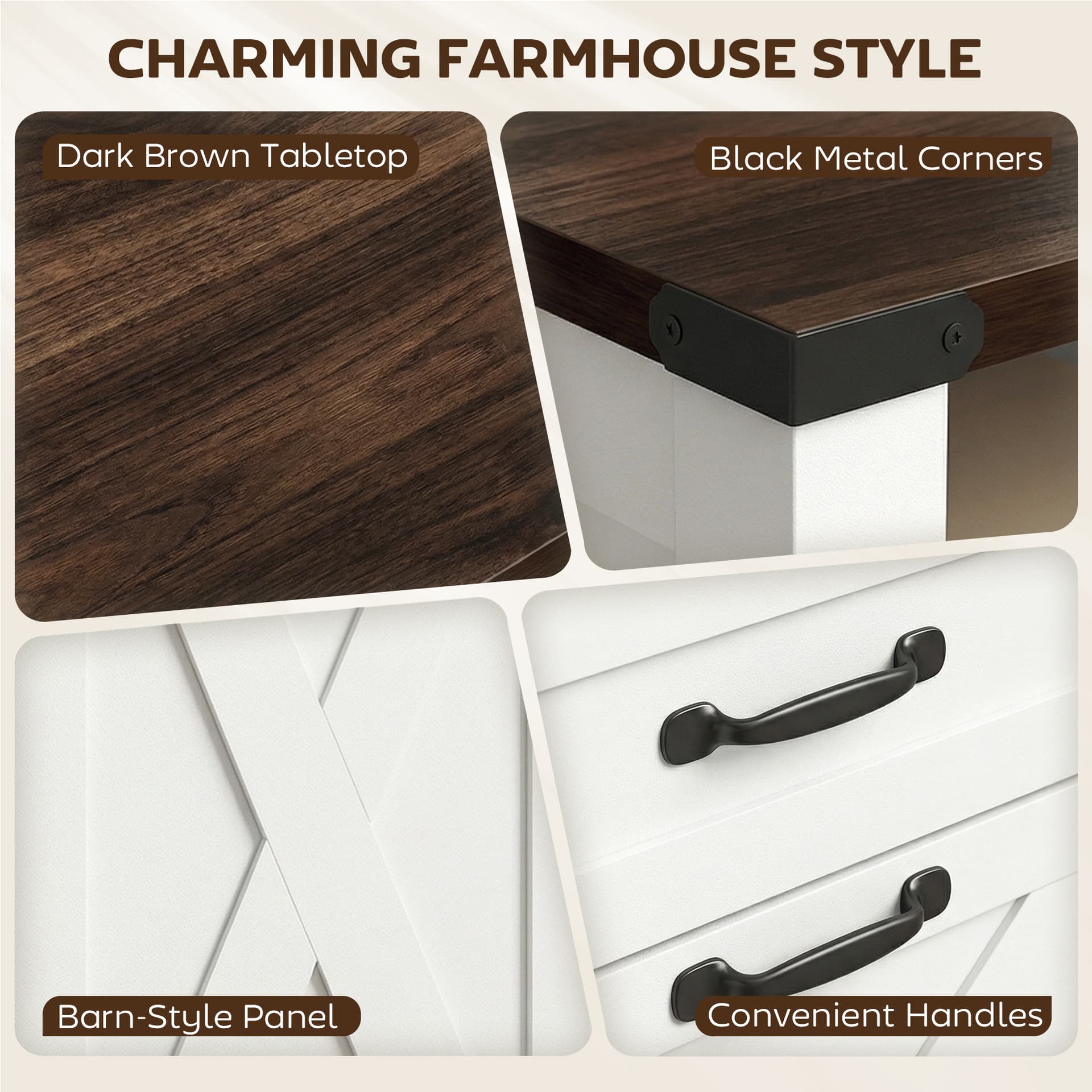 Lateral Filing Cabinet for Letter/A4 Hanging Files, File Cabinet with Open Compartments for Home Office, White - Office Cabinets & Cupboards - Office Furniture