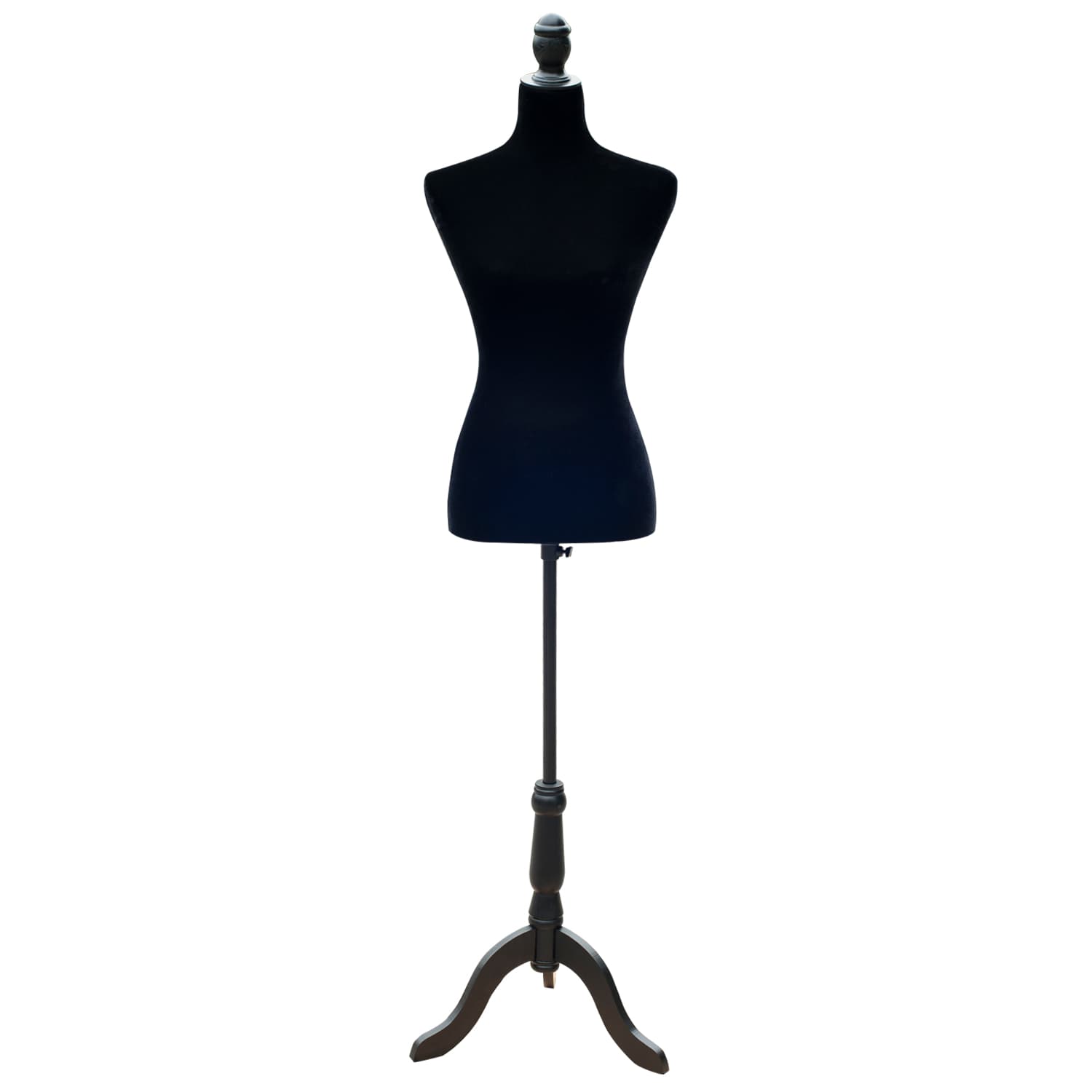 HOMCOM Female Dress Form Mannequin Stand Torso Dressmaker Display Fashion Design Stand (Black) - Office Products - Office Furniture