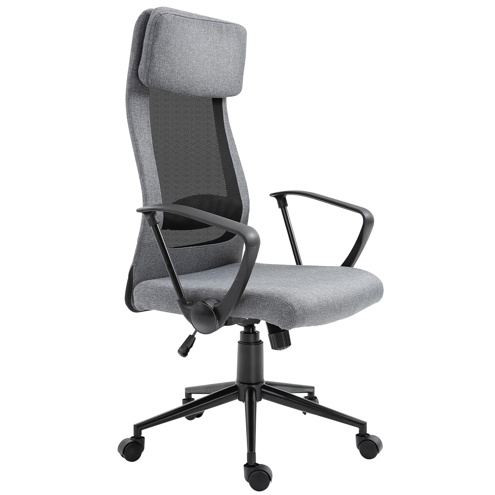Vinsetto Breathable Office Chair Height Adjustable Swivel Chair With Tilt Function - Office Chairs - Office Furniture