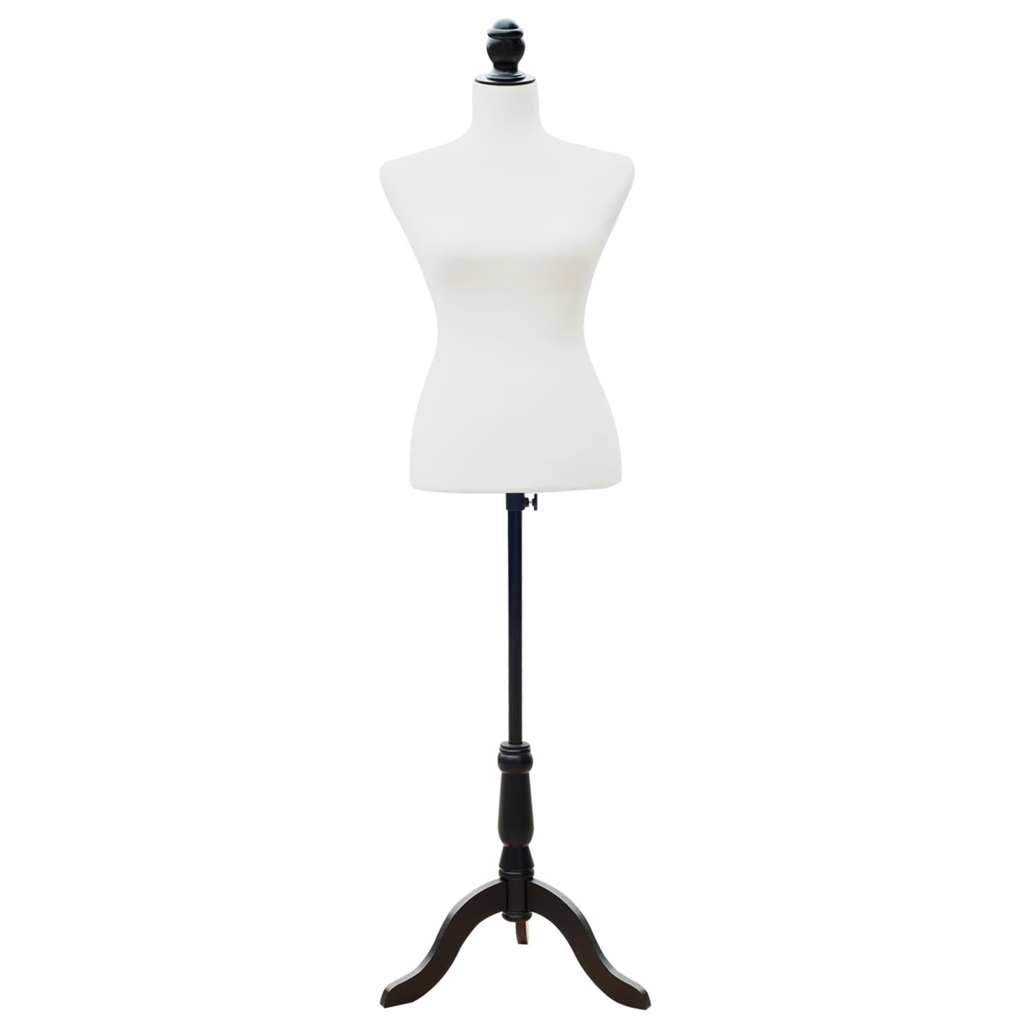 HOMCOM Female Mannequin Dress Form Torso Dressmaker Stand Display (White) - Office Products - Office Furniture