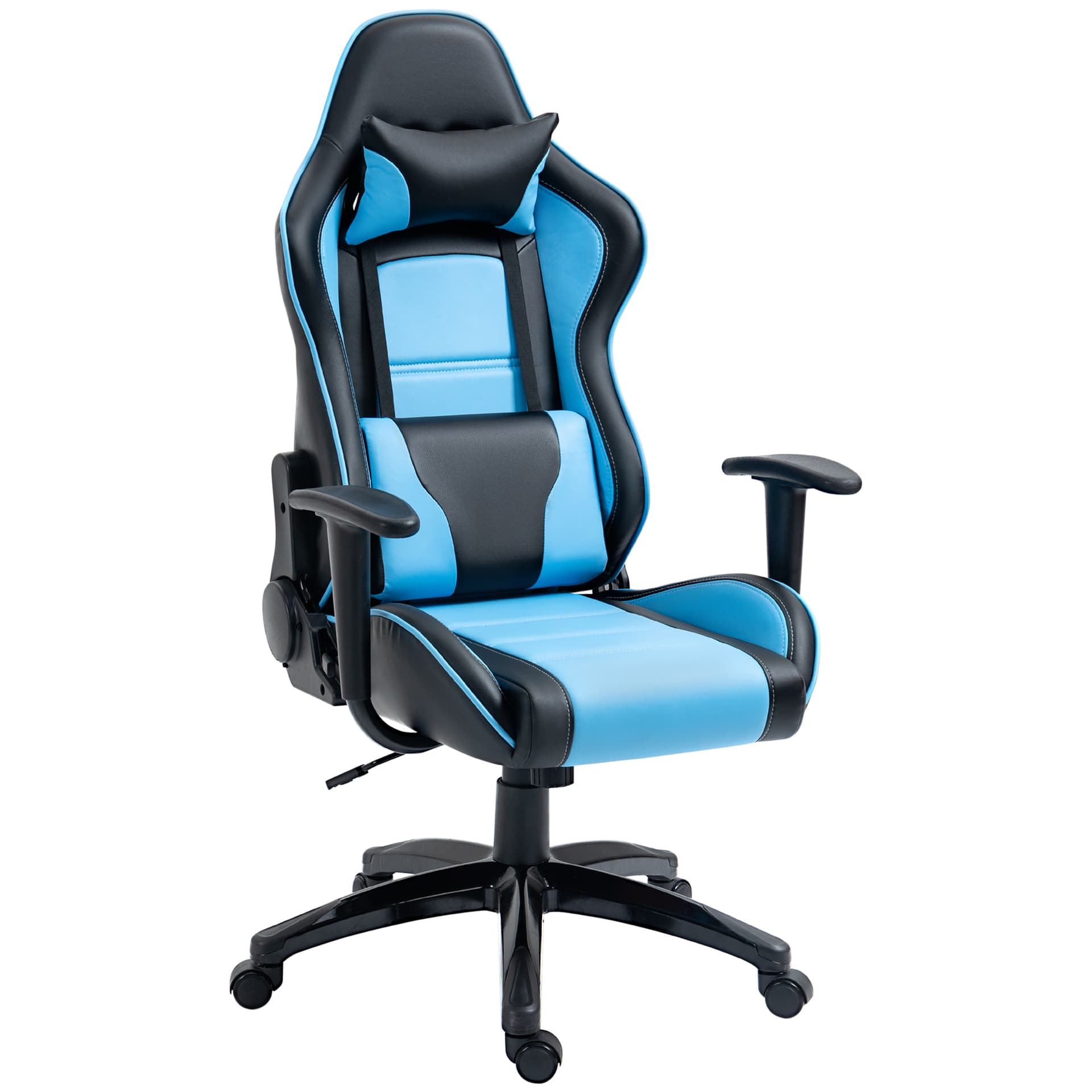 Vinsetto Ergonomic Gaming Chair High Back Racing Computer Chair 25.5’’W x 21.25’’D x 47.5’’-51.25’’H - Office Chairs - Office Furniture