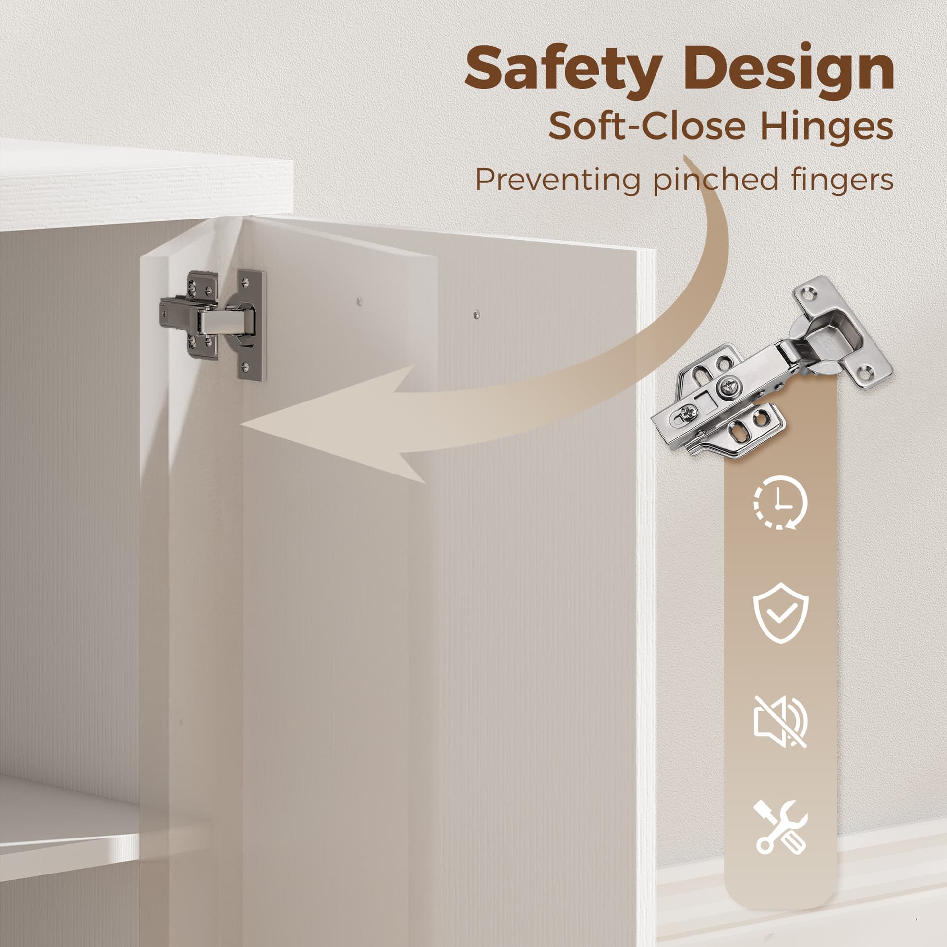 140 cm Computer Desk with Adjustable Shelf Home Office Desk with Drawers and Cabinet White Wood Grain - Computer Desks - Office Furniture