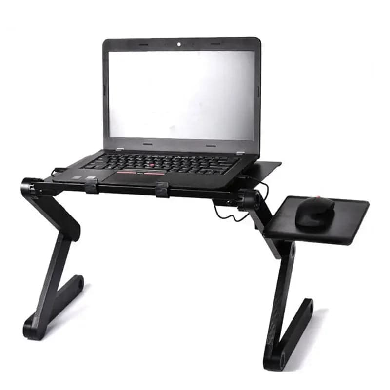 NNEOBA Adjustable Vented Laptop Stand - Foldable Desk for Office